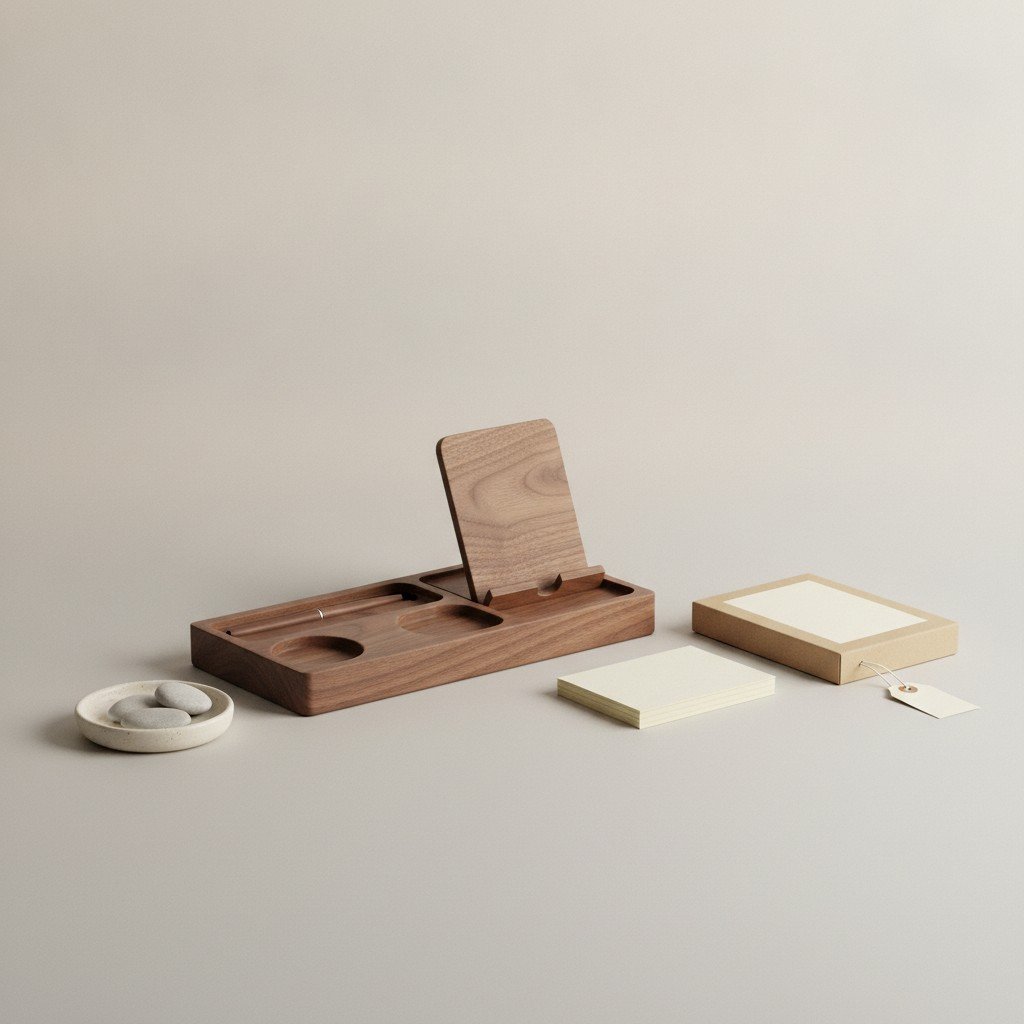 Walnut Desk Organizer