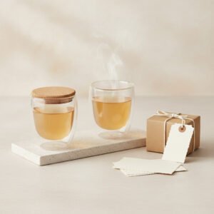 Double-Wall Glass Mugs (2pc)
